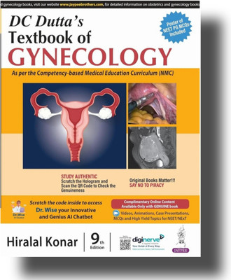 Dc dutta's textbook of gynecology 9e hiralal konar(Paperback, Hiralal konar)