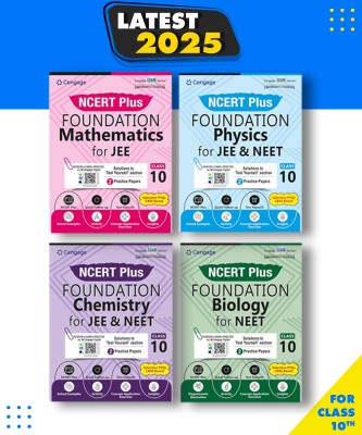 Cengage NCERT Plus Foundation (4-Book Set ) Physics + Chemistry +Mathematics + Biology Class 10(Paperback, CENGAGE LEARNING EXPEART TEAM)