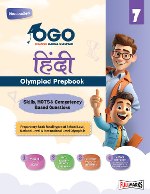 Full Marks OGO Hindi Olympiad Class 7 Prepbook / Guide with Competency-Based Questions, Skills Based Questions Mock Test Papers, and OMR Sheets for 2024 - 2025 Exams.(Paperback, Full Marks) Full Marks OGO Hindi Olympiad Class 7 Prepbook / Guide with Competency-Based Questions, Skills Based Questions Mock Test Papers, and OMR Sheets for 2024 - 2025 Exams.(Paperback, Full Marks)