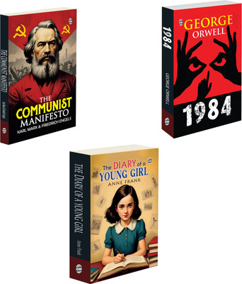 1984, The Communist Manifesto and The Diary of a Young Girl (Paperback) : A Collection of Historic and Thought-Provoking Classics, Learning english Novel | Pack of 3 Novels(Paperback, George Orwell, Karl Marx, Friedrich Engels, Anne Frank)