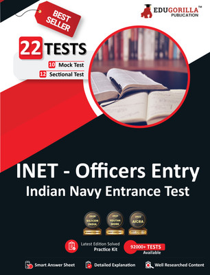 INET Preparation Book  - Indian Navy Entrance Test For Officer Entry (English Edition) - 10 Mock Tests and 12 Sectional Tests (1300 Solved Questions) with Free Access To Online Tests(English, Paperback, Edugorilla Prep Experts)