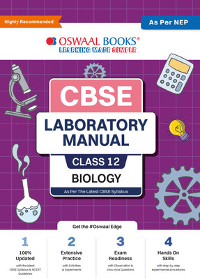 Oswaal Cbse Laboratory Manual Class 12 Biology Book ( Latest Edition)(English, Paperback, unknown)