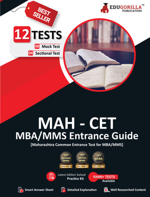 MAH CET MBA/MMS Entrance Guide Book  - 8 Full-length Mock Tests + 4 Sectional Tests (1800+ Solved Questions) | Free Access to Online Tests(English, Paperback, Edugorilla Prep Experts)
