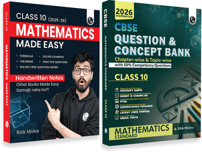 PW CBSE Class 10 Maths Made Easy Notes with Question Bank Maths (Standard) Combo(Paperback, Ritik Mishra, PW)