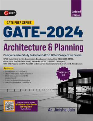 GATE 2024 : Architecture & Planning Vol 1 - Guide(English, Paperback, Jain Jinisha)