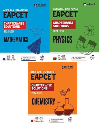 Eapcet Andhra Pradesh Set of 3 Books Maths-Physics-Chemistry 2025(English, Paperback, unknown)