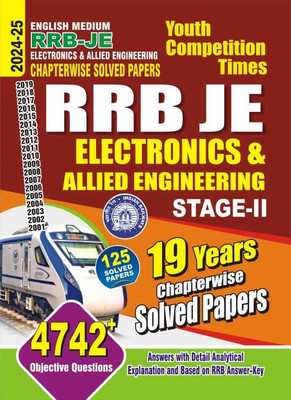 RRB-JE Electronics & Allied Engineering (English Medium) 4742+ Objective Questions Chapterwise Solved Papers 2024-25(Paperback, YCT) RRB-JE Electronics & Allied Engineering (English Medium) 4742+ Objective Questions Chapterwise Solved Papers 2024-25(Paperback, YCT)