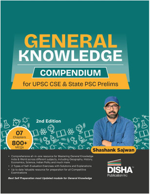 Disha General Knowledge Compendium for UPSC CSE & State PSC Prelims & Mains 2nd Edition | GK Book 2026 for Civil Services by Shashank Sajwan(Paperback, Shashank Sajwan)