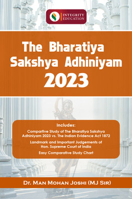 Bharatiya Sakshya Adhiniyam 2023 by MJ Sir(Paperback, Dr. Manmohan Joshi (MJ Sir))