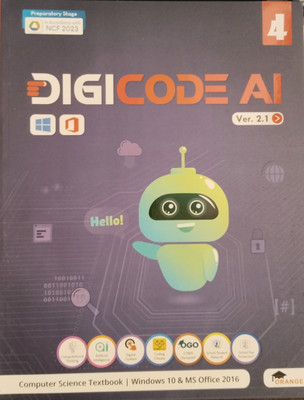 DigiCode AI Class 4 Ver. 2.1(Paperback, Orange Education)