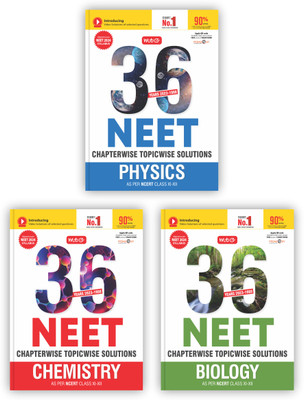 MTG 36 Years NEET Previous Year Solved Question Papers with NEET PYQ Chapterwise Topicwise Solutions - Physics, Chemistry & Biology For NEET Exam 2024 | Get Free access of Smart Book (Set of 3 Books)(English, Paperback, MTG Editorial Board)