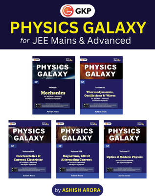Physics Galaxy Set of 5 Volumes for JEE (Main & Advanced) 3rd Edition by Ashish Arora (Mechanics, Thermodynamics, Oscillations & Waves, Electrostatics & Current Electricity, Magnetism, EMI & Alternating, Optics & Modern Physics)(Paperback, Ashish Arora)
