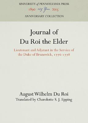 Journal of Du Roi the Elder(English, Electronic book text, Roi August Wilhelm Du)