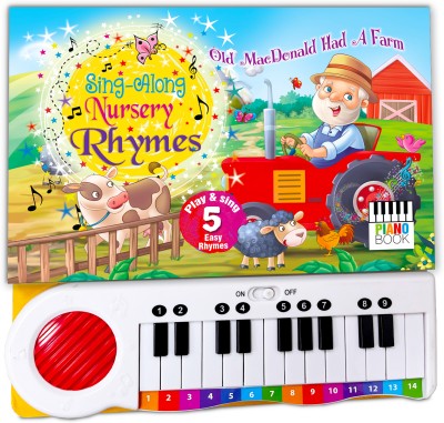 Hello Friend Nursery Rhymes Piano Sound Book (Sky Blue)  - Piano Sing Sound Activity PreNursery Rhymes Board Book Touch and Feel Fun for Kids, Children and Toddlers My First Early Learning Skills Ideal Birthday Return Gift - Dark Blue Ages 1+ Year(Hardcover, Brijbasi)