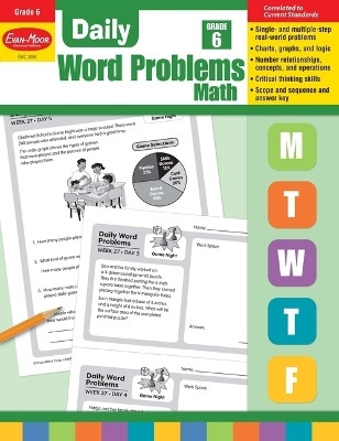 Daily Word Problems Math, Grade 6 Teacher Edition(English, Paperback, Evan-Moor Educational Publishers)
