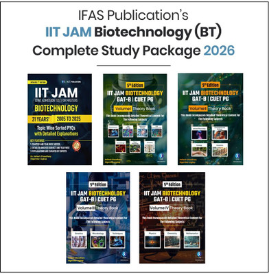 IIT JAM Biotechnology  - Complete Study Package 2026 (Set of 5 Book) | IIT JAM Biotechnology PYQ + 4 Theory Volumes | Topicwise Solved Papers (2005–2025) | Best Seller IIT JAM Biotechnology Book Set for GAT-B & CUET PG | IFAS Publications(Paperback, IFAS Publications)