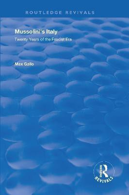 Mussolini's Italy(English, Paperback, Gallo Max)