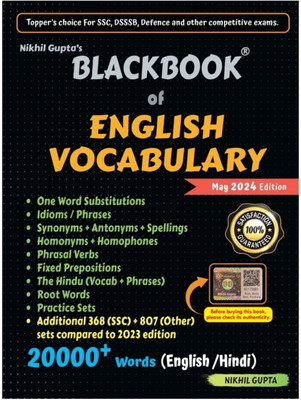 Blackbook of English Vocabulary (May 2024 Edition) By Nikhil Gupta(Paperback, Nikhil Gupta)