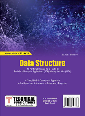 Data Structure R24 (SEM-II/BC02001011	)(Paperback, Mrs. Anuradha A. Puntambekar, Dr. Khyati K. Rami, Shaily Tiwari)