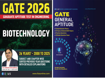 GATE Biotechnology 2026  - GATE General Aptitude [Set of 2 Books] | Previous Year Solved Papers (2000–2025) Topic Wise Sorted with Detailed Solutions | 10 Model Question Papers & Practice Question Bank | Best Seller PYQ Books Set for GATE Biotechnology and General Aptitude Exam in India | IFAS Publi