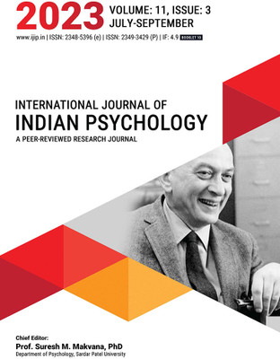 INTERNATIONAL JOURNAL OF INDIAN PSYCHOLOGY (VOLUME 11, ISSUE 3) BOOKLET NO 10(Paperback, Dr. Suresh Makvana, Dr. Ankit Patel)