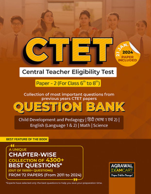 Examcart CTET Paper 2 Math & Science (Class 6 To 8) Question Bank for 2025 Exam in English(Paperback, Examcart Experts)