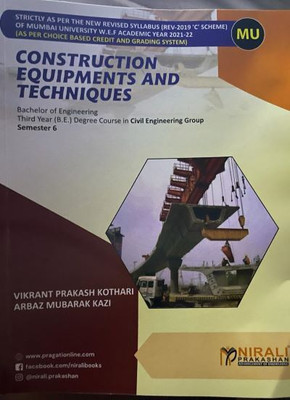 Construction Equipment and Techniques(English, Hardcover, unknown)