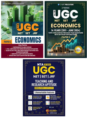 UGC NET Economics  - Paper 2, Theory Book and UGC NET Paper 1 Books 2025 [3 Books Set] | Previous Year Solved Papers Unit Wise Sorted with Detailed Solutions | Best Seller Previous Year Question Paper PYQ Books for NTA UGC NET/JRF and SET Economics Examinations (Paper 1 & Paper 2) in India | Include