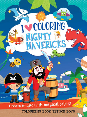 Mighty Mavericks-Colouring Book Set for Boys(Paperback, Kavi Studio)
