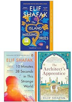 Elif Shafak Collection 3 Books Set (The Island of Missing Trees, 10 Minutes 38 Seconds in this Strange World, The Architect's Apprentice)(Paperback, Elif Shafak)