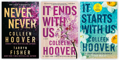 Never Never, It Ends With Us & It Starts with Us (3 Book Combo)(Paperback, Colleen Hoover)