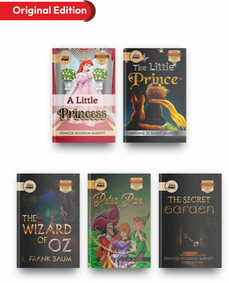 Bookey Children’s Classics- A Collection Of 5 Best Books, This Children's Books Set Includes A Little Princess, The Wizard Of Oz, The Secret Garden, Peter Pan, and The Little Prince.  - Children’s Classics- A Collection Of 5 Best Books(Paperback, Frances Hodgson Burnett, L. Frank Baum, J. M. Barrie,