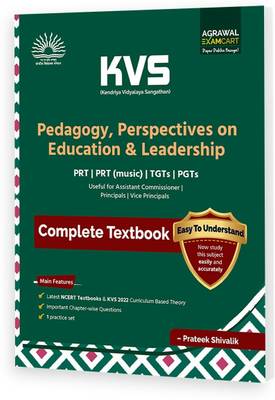 Examcart KVS PRT Pedagogy English Medium Textbook - Perspective on Education & Leadership for 2023 Exam (Prateek Shivalik)