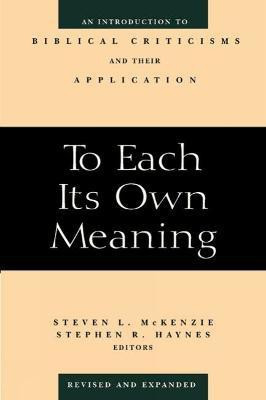 To Each Its Own Meaning, Revised and Expanded(English, Paperback, unknown)