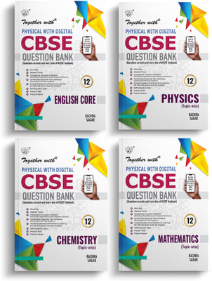 Together with CBSE Question Bank Class 12 English Core, Physics, Chemistry and Mathematics Exam 2025 - 26 Physical with Digital(Paperback, Rachna Sagar)