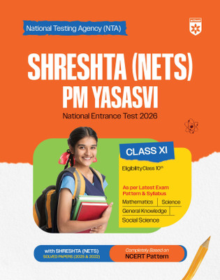 Arihant Shreshtha (NETS) PM Yasasvi National Entrance Test 2026 | Class XI | Complete Study Package with Solved Papers (2025 & 2022) | Based on Latest NCERT Pattern | Conducted by National Testing Agency (NTA)(Paperback, Sanjeev Dixit , Nirmal Pandey , Shipra Goyal, Pradeep Srivastava) Arihant Shreshtha (NETS) PM Yasasvi National Entrance Test 2026 | Class XI | Complete Study Package with Solved Papers (2025 & 2022) | Based on Latest NCERT Pattern | Conducted by National Testing Agency (NTA)(Paperback, Sanjeev Dixit , Nirmal Pandey , Shipra Goyal, Pradeep Srivastava)