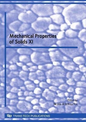 Mechanical Properties of Solids XI(English, Electronic book text, unknown)