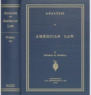 Analysis of American Law(Paperback, Thomas W Powell)