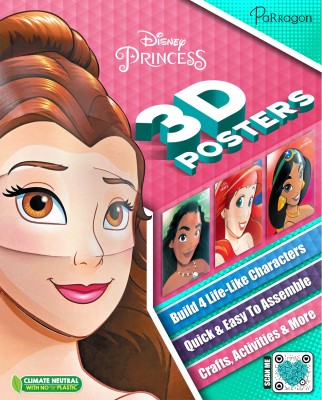 Disney Princess: Pop Heads - 3D Crafts | 3D posters | Disney princess activity book | Press out model book(Paperback, Parragon)