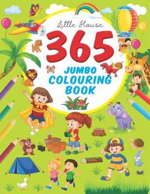 365 Jumbo Colouring Book For Kids – Easy, Large, Giant Simple Pictures, All-In-One Colouring Book, Indoor Activities, Early Learning(Paperback, Little House)