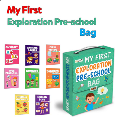Essential picture Book Of All In One Bag : My First Picture Library Bag, Educational picture books for toddlers, Collection of 8 picture books(Paperback, GO WOO)