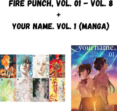 Fire Punch, Vol. 01 & Vol. 2 & Vol. 3 & Vol. 4 & Vol. 5 & Vol. 6 & Vol. 7 & Vol. 8 (Tatsuki Fujimoto) + your name. Vol. 1 (manga) (combo) (set of 9 books)(Paperback, Makoto Shinkai)