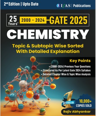 GATE Chemistry PYQ Book - Previous Year Solved Papers  - 2025 | Topic Wise Sorted with Detailed Solutions (2000 to 2024) | Best Seller Previous Year Question Paper Book for GATE Chemistry Examinations in India(Paperback, IFAS Publications)