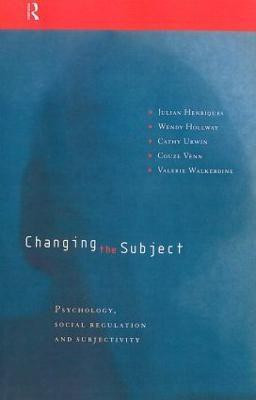 Changing the Subject(English, Hardcover, Henriques Julian)