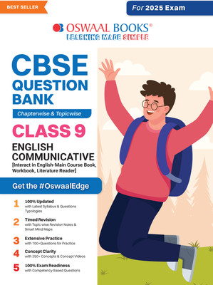 CBSE Question Bank Chapterwise and Topicwise SOLVED PAPERS_Class 9_ENGLISH COMMUNICATIVE_For Exam 2024-25(English, Book, Oswaal Editorial Board)