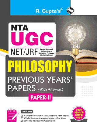 NTA-UGC-NET/JRF: Philosophy (Paper II) Previous Years' Papers(English)(English, Paperback, R.Gupta's)