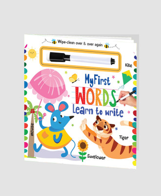My First Words: Learn To Write!  - My First Wipe and Clean Board Book of Words: Includes Wipe and Clean Pen to Write, Learn, Clean and Write Again(Hardcover, Hello Friend Books)