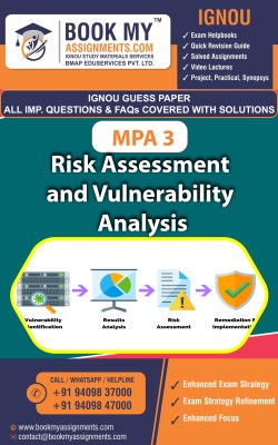 IGNOU MPA 3 Risk Assessment and Vulnerability Analysis | Guess Paper | Important Question Answer | PGDDM(Paperback, BMA Publication)