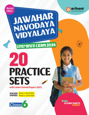 Arihant Jawahar Navodaya Vidhyalya Class 6 Entrance Exam 2026 | 20 Practice Sets with Latest Solved Papers 2025 | Including 20 OMR Sheets (English Medium)(Paperback, Varun Bali , Sovindra Singh , Prashant Kumar , Gaurav Kumar, Gaurav Gupta)
