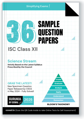 Gurukul by Oswal 36 Sample Question Papers for ISC Science Stream Class 12 Exam 2025 : Solved New Specimen Questions (English I & II, Maths, Physics, Chemistry, Biology, Physical Edu, Comp Sc.)(Paperback, Oswal Publishers)